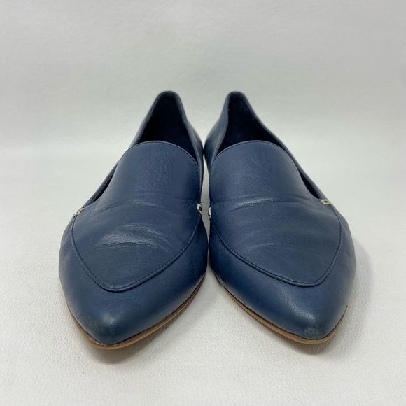 Equitare Blue Leather Pointed Toe Flats, Women’s Size 40 - Picture 7 of 14